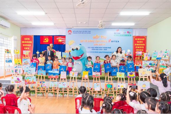 GẦN 300 TÀI NĂNG NHÍ HỘI TỤ TẠI VÒNG CHUNG KẾT Kỳ THI “BÉ VẼ SÁNG TẠO CÙNG BITEX” NĂM HỌC 2024 – 2025